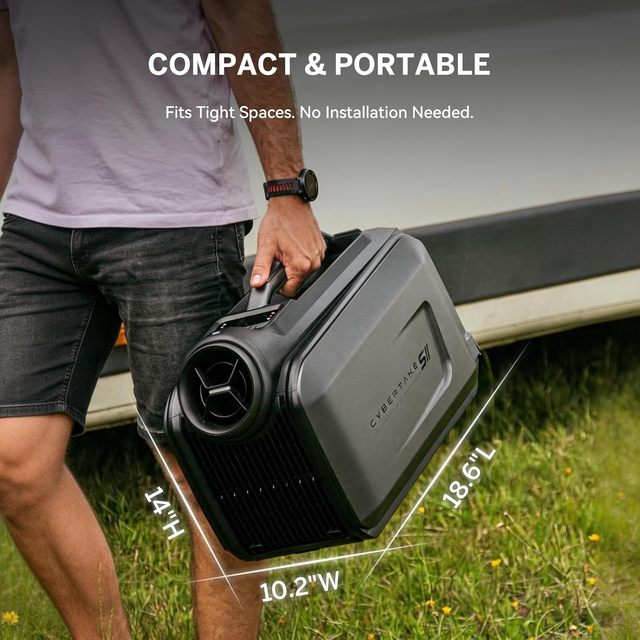 DE Stock Quiet Portable Air Conditioner for Pet Dog Tent 5100 BTU 1500W Small Space Cooling Heating Mini Room Air Cooler