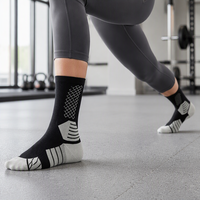 Chaussettes de sport à compression mi-mollet pour femmes
