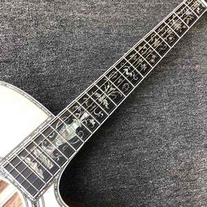 Custom Dreadnought D Cuerpo Tapa de abeto macizo KOA Wood <span class=keywords><strong>Back</strong></span> Side Cutaway Guitarra acústica - Product Image 2