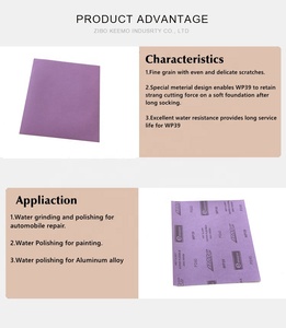 Papel de <span class=keywords><strong>Lija</strong></span> de Látex Morado de Alta Calidad, Grano <span class=keywords><strong>320</strong></span> 2000, Impermeable, para Automoción, Venta <span class=keywords><strong>al</strong></span> por Mayor - Product Image 6