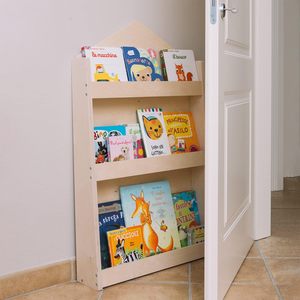 Porta-dietro Montessori <span class=keywords><strong>angolo</strong></span> in legno per bambini libreria con 3 livelli per sala <span class=keywords><strong>studio</strong></span> - Product Image 2