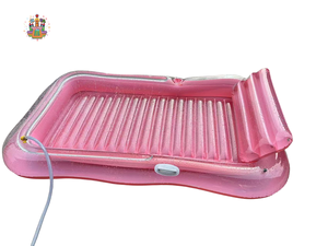 เตียงเป่าลมลอยน้ำสำหรับผู้ใหญ่เตียงอาบแดดแบบเป่าลมพร้อมหมอนแบบถอดได้4 in 1 - Product Image 4