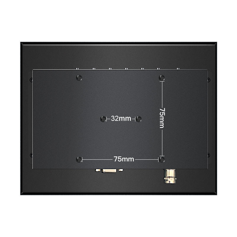Factory Price 8 Inch Mini Industrial Metal Monitor Resistive Touch Screen VGA HD-MI Wall Mount Industrial Display