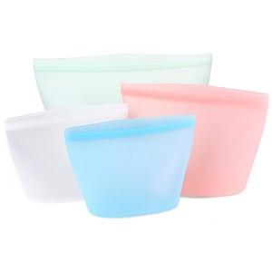 Sac en silicone réutilisable pour fruits et sandwichs, idéal pour la conservation des aliments, vente en gros, produit tendance, personnalisable avec logo - Product Image 2