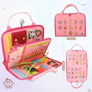 <span class=keywords><strong>Livre</strong></span> d'<span class=keywords><strong>activités</strong></span> <span class=keywords><strong>Montessori</strong></span> en feutre personnalisable : jouet sensoriel et d'apprentissage préscolaire pour la maison, l'avion et les voyages - Product Image 5