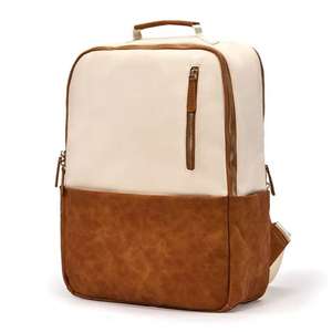 क्लासिक शैली py चमड़े के लैपटॉप बैकपैक-बोर्डिंग बैग वाटरप्रूफ बड़े क्षमता वाले सप्ताहांत बैग (कस्टम लोगो और रंग उपलब्ध) - Product Image 1