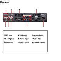 Equipo de sonido amplificador de potencia de efecto de audio profesional de alta calidad