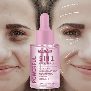 เซรั่มบำรุงผิวหน้า5 in 1เพิ่มความกระจ่างใสวิตามินซีไนอะซินาไมด์ให้ความชุ่มชื้นป้องกันริ้วรอยคอลลาเจน - Product Image 6