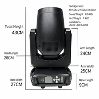 Projecteur LED Beam Spot 150W à tête mobile pour scène, contrôle DMX512, éclairage pour événements et clubs
