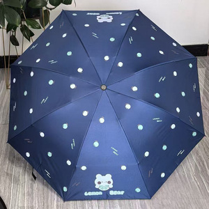 Sombrilla Plegable de Doble Uso, Negra, de Poliéster y Seda, con Protección UV, Manual, Personalizable para Publicidad, Venta al Por Mayor - Product Image 6