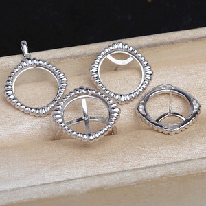 จี้เงินแท้ 925 วินเทจ ชุด DIY พร้อมไข่มุก ลายเกลียว 5845 15.5-15.7 อุปกรณ์ทำเครื่องประดับ จีน - Product Image 2