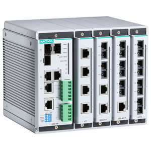 โมกซ่า EDS-619-T สวิตช์อีเธอร์เน็ตแบบโมดูลาร์ 8 พอร์ต สวิตช์อุตสาหกรรมแบบจัดการได้ สำหรับใช้งานในองค์กร - Product Image 2