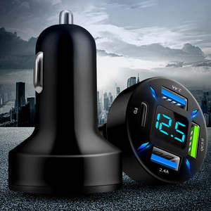 Cargador Rápido Digital para Coche de 4 Puertos - Product Image 3