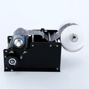 ラウンドボトル用ワイドタイプラベル貼り付け機手動ラベリングマシンワインボトルステッカーラベル小型包装機 - Product Image 2