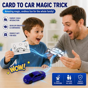 Trucco Magico Auto che Appare: da Disegno a Auto Reale, Giocattolo Magico 3D, Illusione Ottica, Oggetto di Scena per Magia Ravvicinata, Regalo per Feste di Bambini, Giocattolo Magico - Product Image 6
