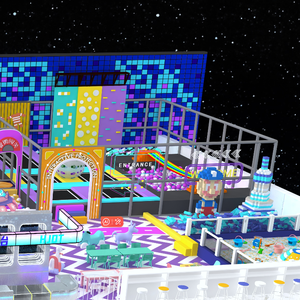 Belle aire de jeux intérieure préférée des enfants Grandes diapositives et maison de jeu pour enfants à vendre - Product Image 5