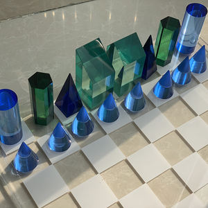 مجموعة شطرنج أكريليك مخصصة من المصنع ، مجموعات ألعاب لوح لوسيت ، أكريليك Checke Oem مخصصة - Product Image 4