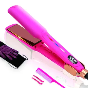 Professional Hair Styler Tools Portable Hair Straightener Infrared Salon 450F Nano Titanium Flat Iron