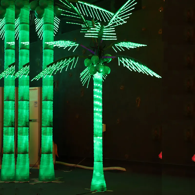 Outdoor LED Lighted Coconut Palm Tree Decorative Lighting IP65 Rating for Home and Garden Decoration