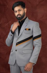 Conjunto de chaqueta de diseñador para hombre con chaleco interior y pantalón Ideal para ropa de novio Eventos DE BODA Celebraciones culturales y fiestas - Product Image 5