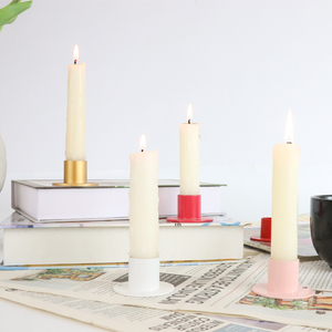 Simple Clear Short Metal <strong>Candle</strong> <strong>Holders</strong> For Taper <strong>Candle</strong> Wedding Christmas Home Decor - Product Image 4