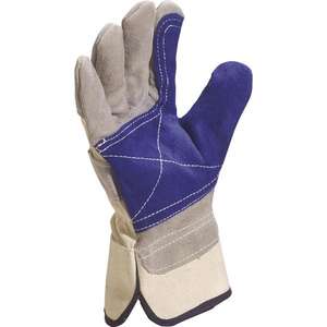 DELTA PLUS-Guante gris docker gris-azul de piel de vaca de alta calidad (paquete múltiple)-GUANTES EAN MW128936 - Product Image 1