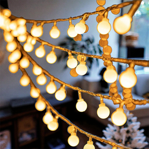 <span class=keywords><strong>Led</strong></span> Cổ Tích Đèn 1.5M Quả Cầu Nhựa Chuỗi Đèn Sao Bông Tuyết Hộp Pin Cho Đám Cưới Cây Giáng Sinh Trang Trí Sân Vườn - Product Image 2