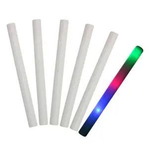 Crazy Happy Factory Directly Sale Cheapest customized logo party supplies cheering 18 inch LED glow foam stick for party
