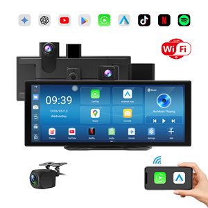 11,4 inch WIFI Auto <span class=keywords><strong>Android</strong></span> Monitor 4+64G IPS 1080P 8-core draadloze CarPlay & <span class=keywords><strong>Android</strong></span> Auto touchscreen met afstandsbediening en auto DVR - Product Image 1