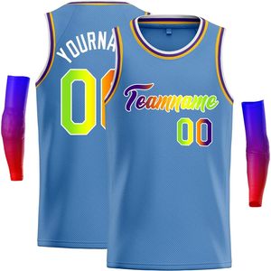เสื้อบาสเก็ตบอลแบบสั่งทำพิเศษ ผ้าซับลิเมชั่น 320gsm ระบายเหงื่อได้ดี คอกลม แขนกุด สำหรับผู้ชาย เด็ก และชุดทีม - Product Image 1