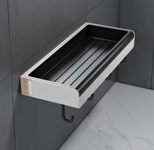 CF BS63 2 niveaux Design moderne mural PP douche Caddy amical étagère en plastique salle de bain ensemble d'accessoires organisateur de salle de bain - Product Image 3