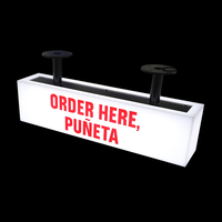 Boîte lumineuse publicitaire YIJIAO en acrylique autoportante, boîte lumineuse verticale LED, boîte lumineuse LED 3D