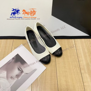 Sandales plates CC pour l'été, sandales de luxe printemps 2025, nouvelles chaussures en cuir à bout fermé 2025, nouvelles chaussures plates à semelle souple - Product Image 1