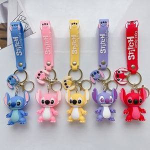 Llaveros al por mayor llavero lindo <span class=keywords><strong>Lilo</strong></span> y Anime para colgante de dibujos animados accesorios llavero 3D cosido de goma - Product Image 3