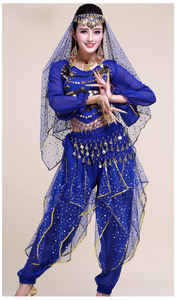 Robe de danse du ventre perlée à la main Costumes de danse du ventre professionnels égyptiens robes tissu indien 1 pièce pour filles adultes - Product Image 5