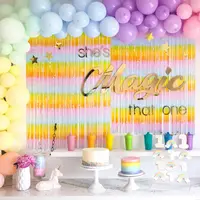 Яркая Вечеринка с фольгированными шарами и конфетти