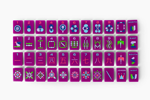 Jeu de Mahjong Américain Minimaliste Moderne aux Couleurs Pastel - Product Image 4