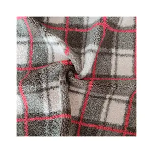2024 vente chaude Super doux 100% Polyester ours en peluche fourrure recadrée Plaid Sherpa polaire tissu pour filles vêtements de nuit rideaux/vêtements - Product Image 1