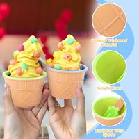 Tazón de Plástico Reutilizable con Logotipo Personalizado, Color Caramelo, con Cuchara, para Helado, Yogurt Congelado, Fiestas de Verano, Regalos