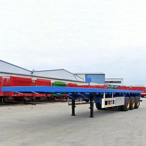 Semirremolque de Plataforma Plana de Tres Líneas, <span class=keywords><strong>2</strong></span>/3/4 <span class=keywords><strong>Ejes</strong></span>, Nuevo de Alta Calidad - Product Image 3