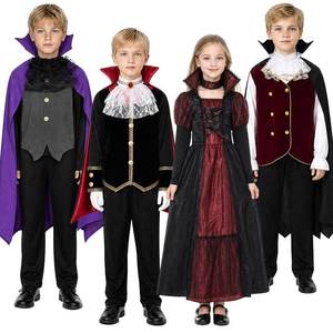 Disfraz <span class=keywords><strong>de</strong></span> Vampiro Esqueleto para Niños, Conjunto <span class=keywords><strong>de</strong></span> Disfraces <span class=keywords><strong>de</strong></span> Barón y Baronesa para Halloween, Cosplay, TV y Cine - Product Image 1