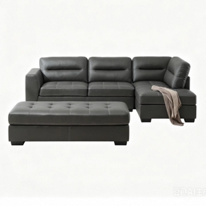 Sofá seccional modular en forma de L, multifuncional y extensible, con otomana de almacenamiento y tela resistente para muebles de sala de estar - Product Image 1