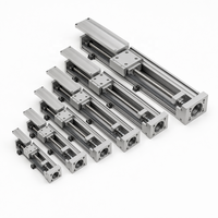 Module de table linéaire CNC de haute précision QIGE, ensemble de 3 axes XYZ, bloc carré en acier à roulements, rail de 40-130 mm, 3D libre