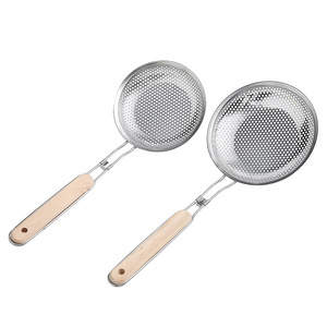 Cuillère écumoire en acier inoxydable écologique à mailles fines, lavage à la main uniquement, pour nouilles et spaghetti - Product Image 5