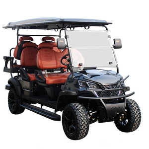 Voiturette de golf avec caddie arrière intégré, chariot de position debout (4+2 places) - Product Image 5