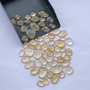 Jewel Creation - Rodajas de Citrino Natural de 10 mm y 16 mm, Corte Rosa, Certificación IGI, Color Amarillo Naranja, para Joyería, Venta al por Mayor - Product Image 3