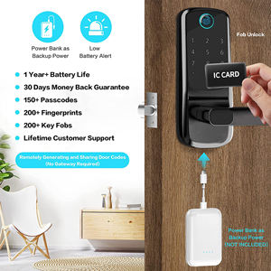 BBDHOME अस्थायी पासवर्ड अनलॉक सुविधाजनक USB चार्ज नेविगेशन रिमोट कंट्रोल डिजिटल फ़िंगरप्रिंट स्मार्ट डोर लॉक - Product Image 2