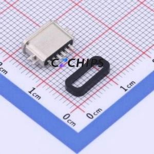 TYPE-C 6PFS 2JCB1.6-H6.7 IPX8 USB Connector SMD Connector Type-C USB 3.1 Female Sink Board - Product Image 2