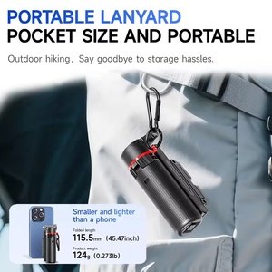 Low MOQ F07 Mini Telescopic Cell <b>Phone</b> Tripod Compact Pocket Grip Selfie Stick with Zoom Remote <b>Control</b> for Smartphone - Product Image 4