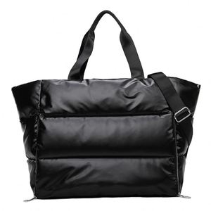 Sac de voyage unisexe personnalisé avec logo, idéal pour le week-end, la gym, le sport, en nylon imperméable avec fermeture éclair et motif lettres - Product Image 4